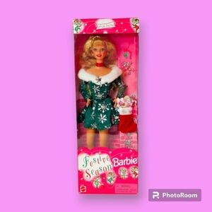 Vintage 1997 Barbie Festive Season Christmas Special Edition Doll